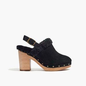 The Lesley Shearling Slingback Clog